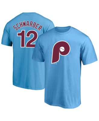 Men's Kyle Schwarber Light Blue Philadelphia Phillies Big & Tall Name & Number T-Shirt