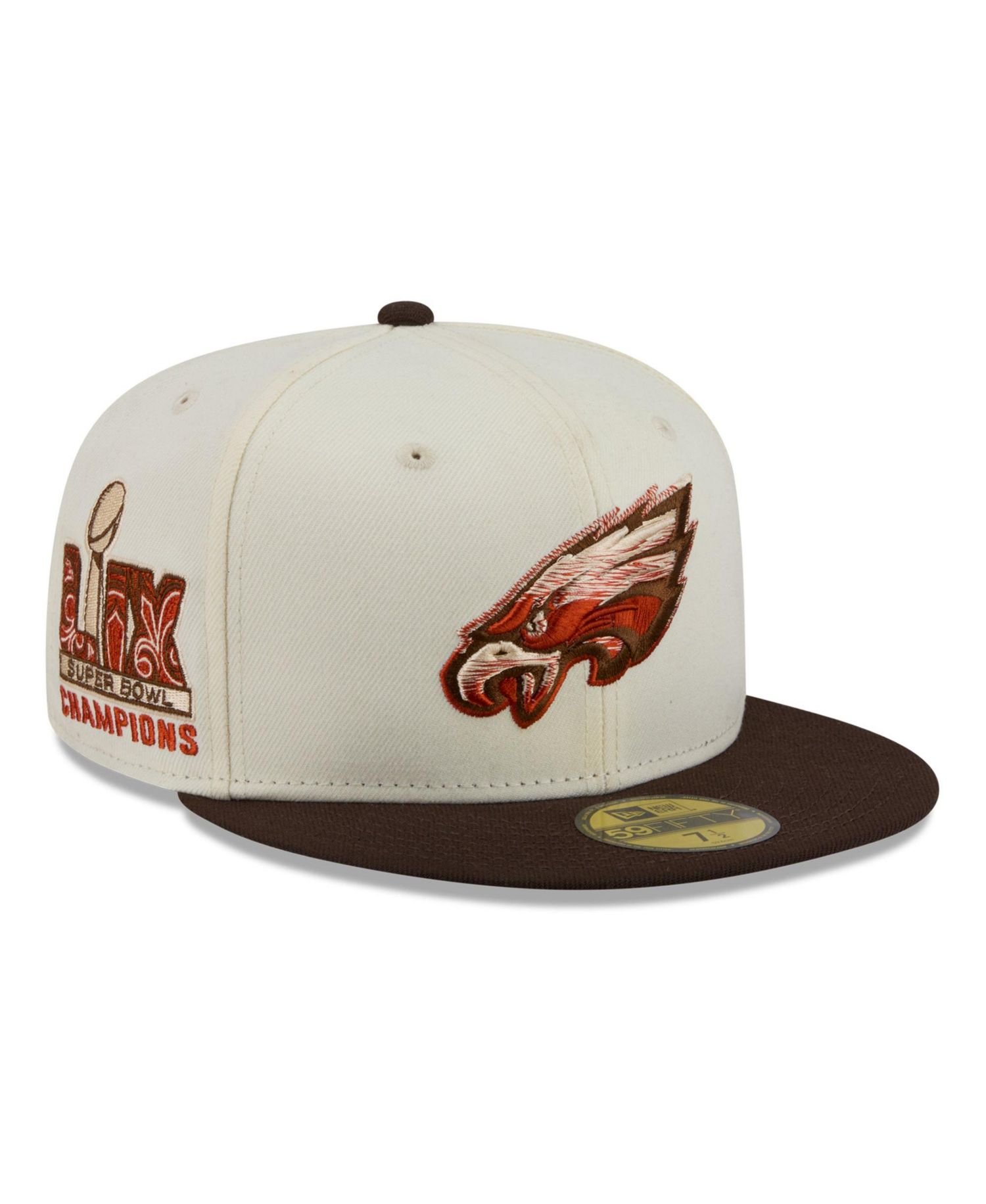 Men's Cream/Brown Philadelphia Eagles Pumpkin Spice 59FIFTY Fitted Hat