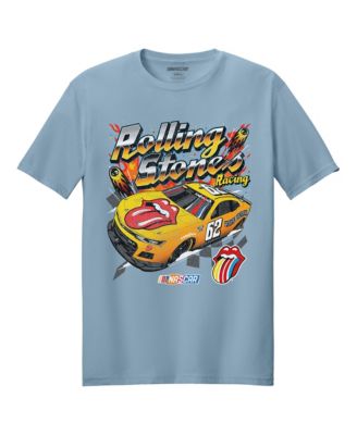 Men's Light Blue Rolling Stones x NASCAR Car T-Shirt