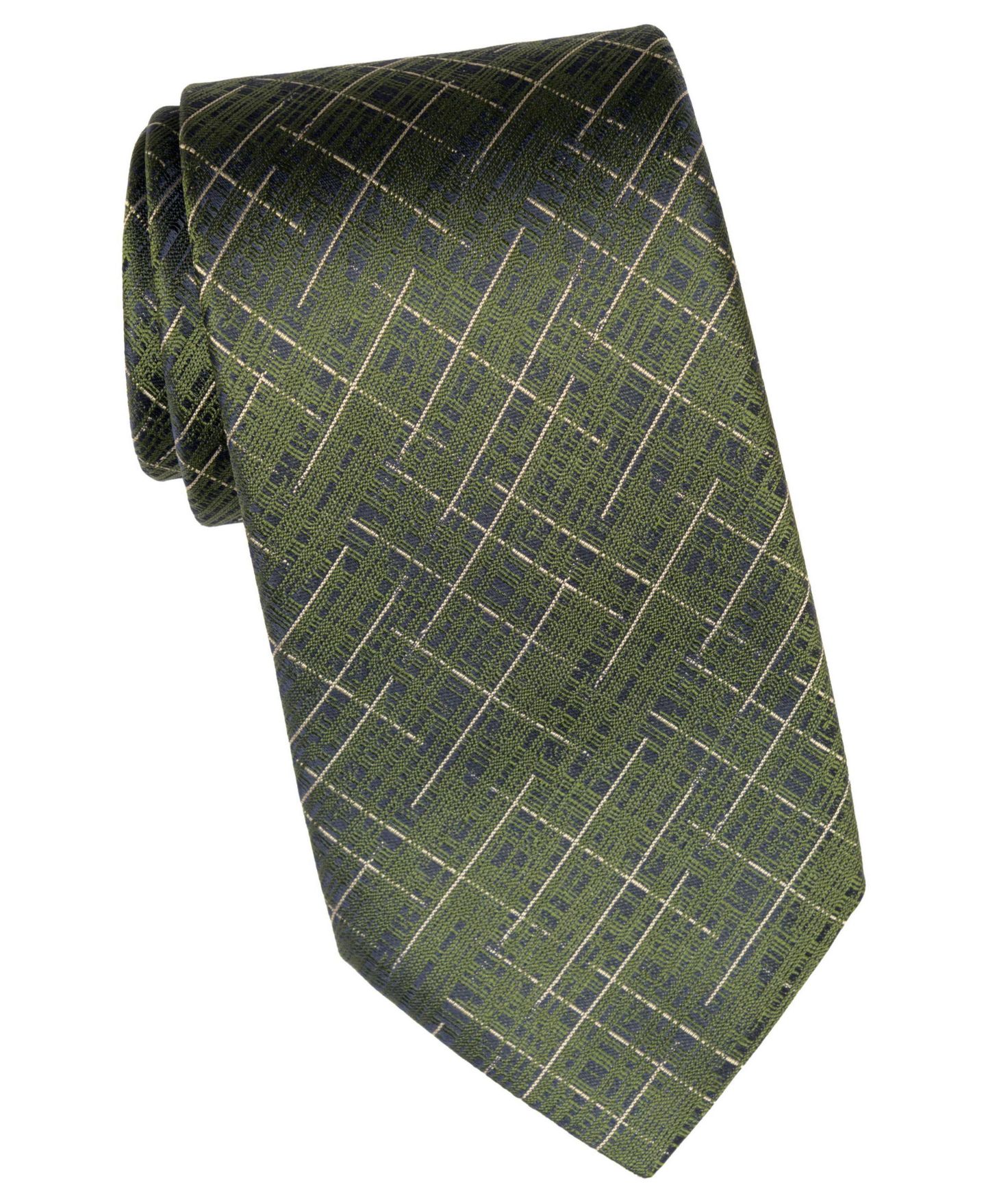 Мужской галстук Elizabetta Morandi Extra Long Silk Jacquard Tie, цвет: Зелёный — фото 2