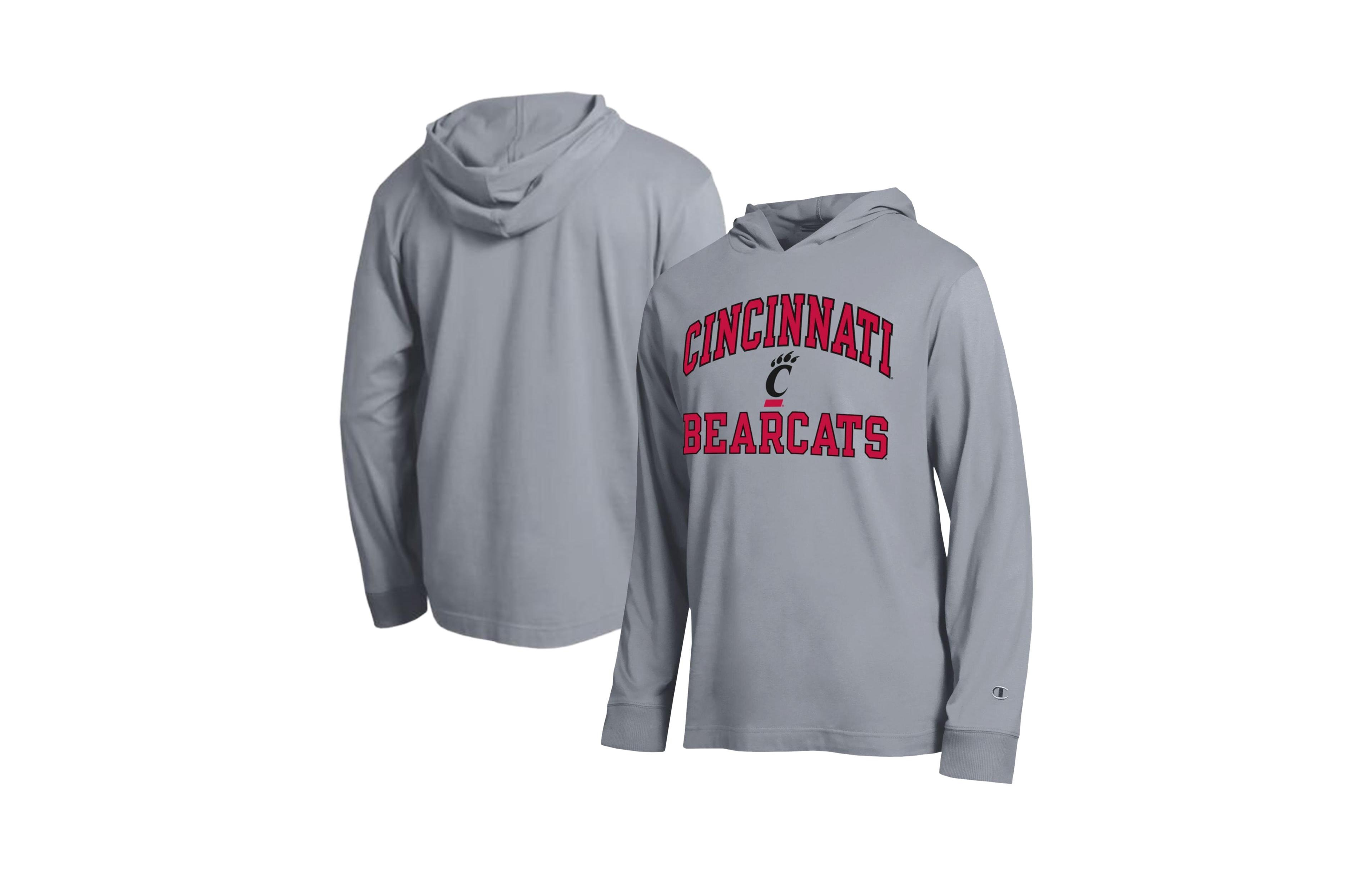 Champion Men's Heather Gray Cincinnati Bearcats High Motor All-Star Long- Sleeves Hoodie