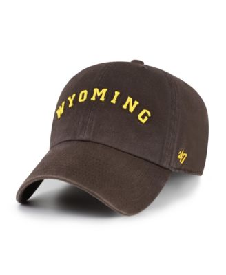 Men's '47  Brown Wyoming Cowboys Vault Clean Up Adjustable Hat