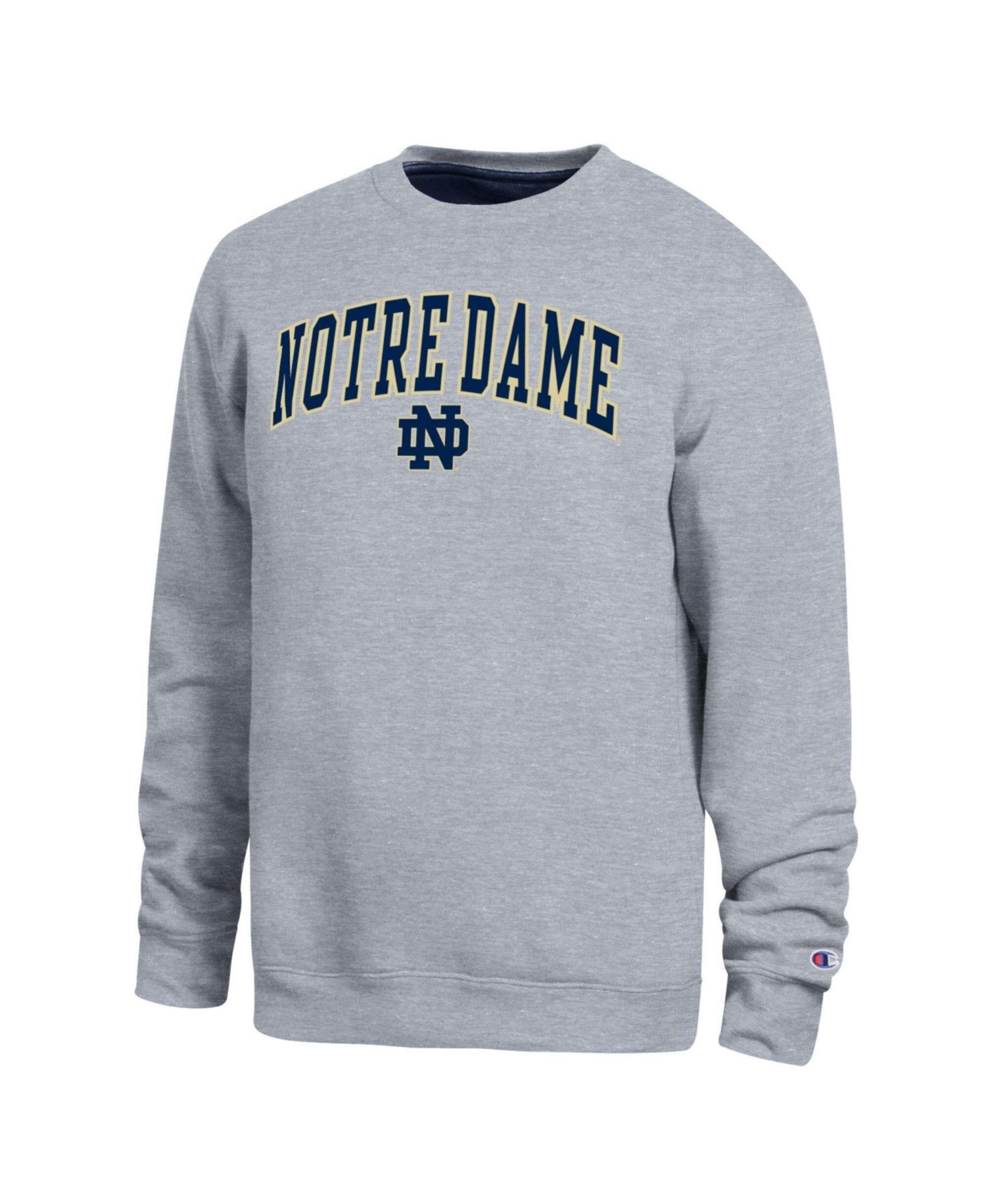 Men's Heather Gray Notre Dame Fighting Irish Arch Sweatshirt