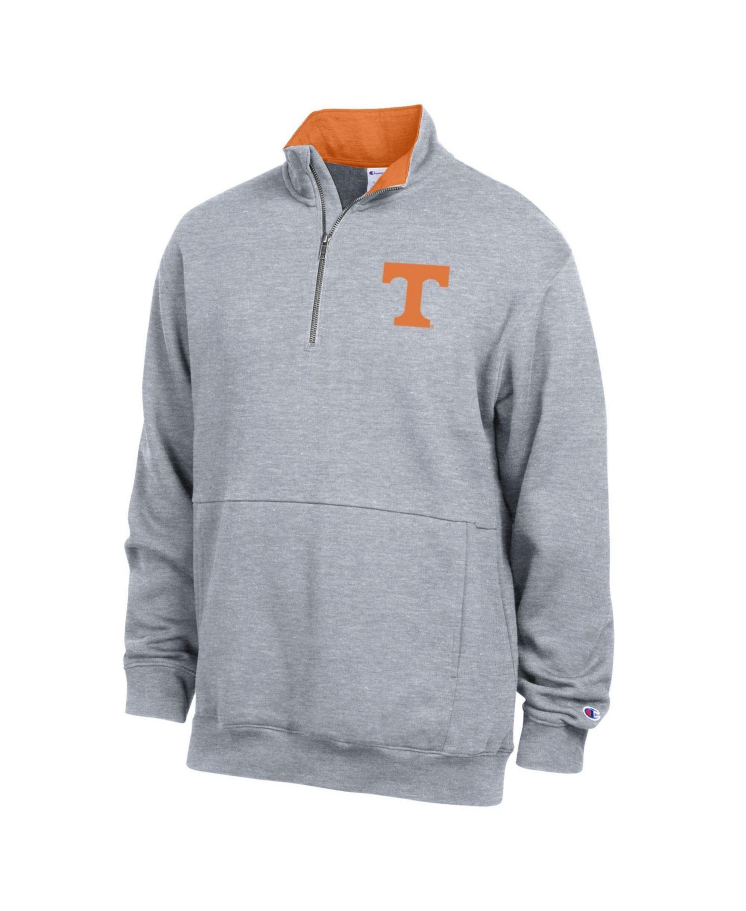 Men's Heather Gray Tennessee Volunteers Fleece Quarter-Zip Pullover