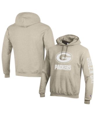 Men's Oatmeal Green Bay Packers Powerblend Hoodie