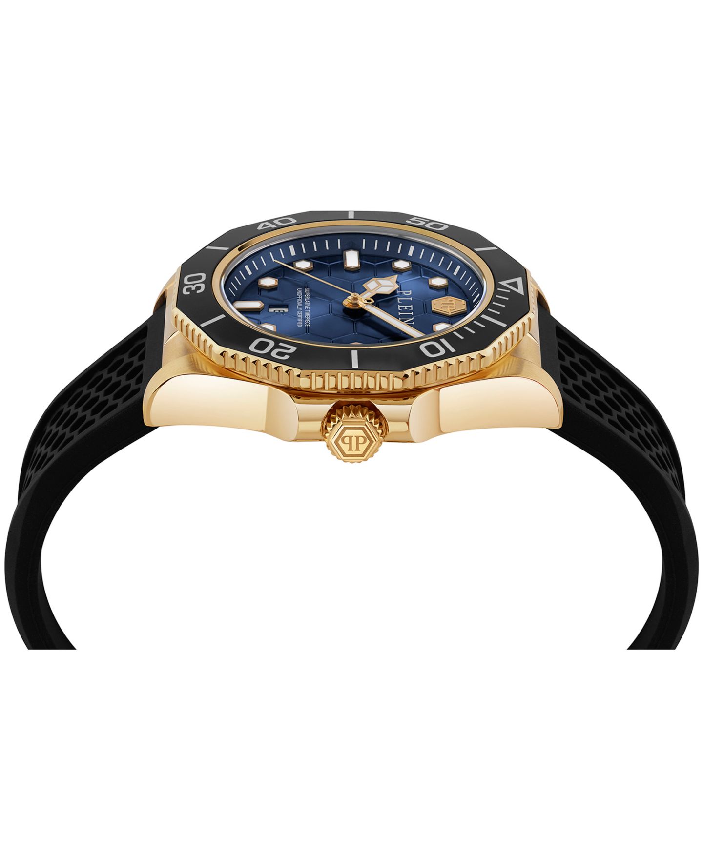Мужские часы Philipp Plein Aquastorm IP Yellow Gold Stainless Steel Bracelet Watch, 44mm — фото 3