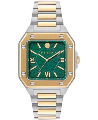 Men's Plein Edge Two-Tone Stainless Steel Bracelet Watch, 42mm