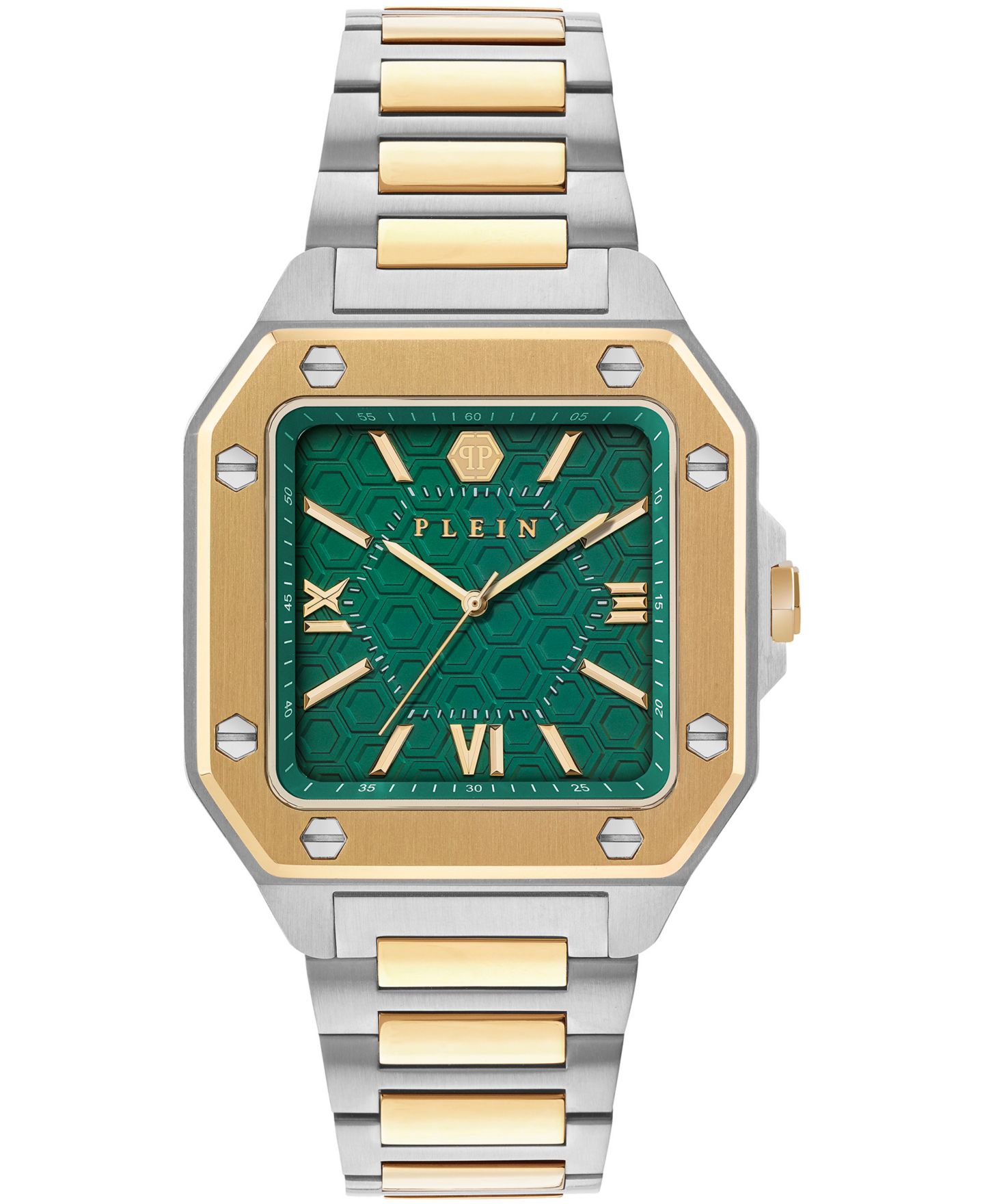Мужские часы Philipp Plein Plein Edge Two-Tone Stainless Steel Bracelet Watch, 42mm — фото 1