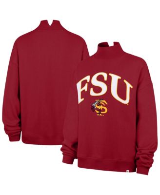 47 Brand Women's Garnet Florida State Seminoles Mock Neck Sweatshirt