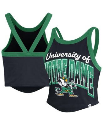 47 Brand Women's Navy Notre Dame Fighting Irish Shimmer Shadow Sporty Tank Top