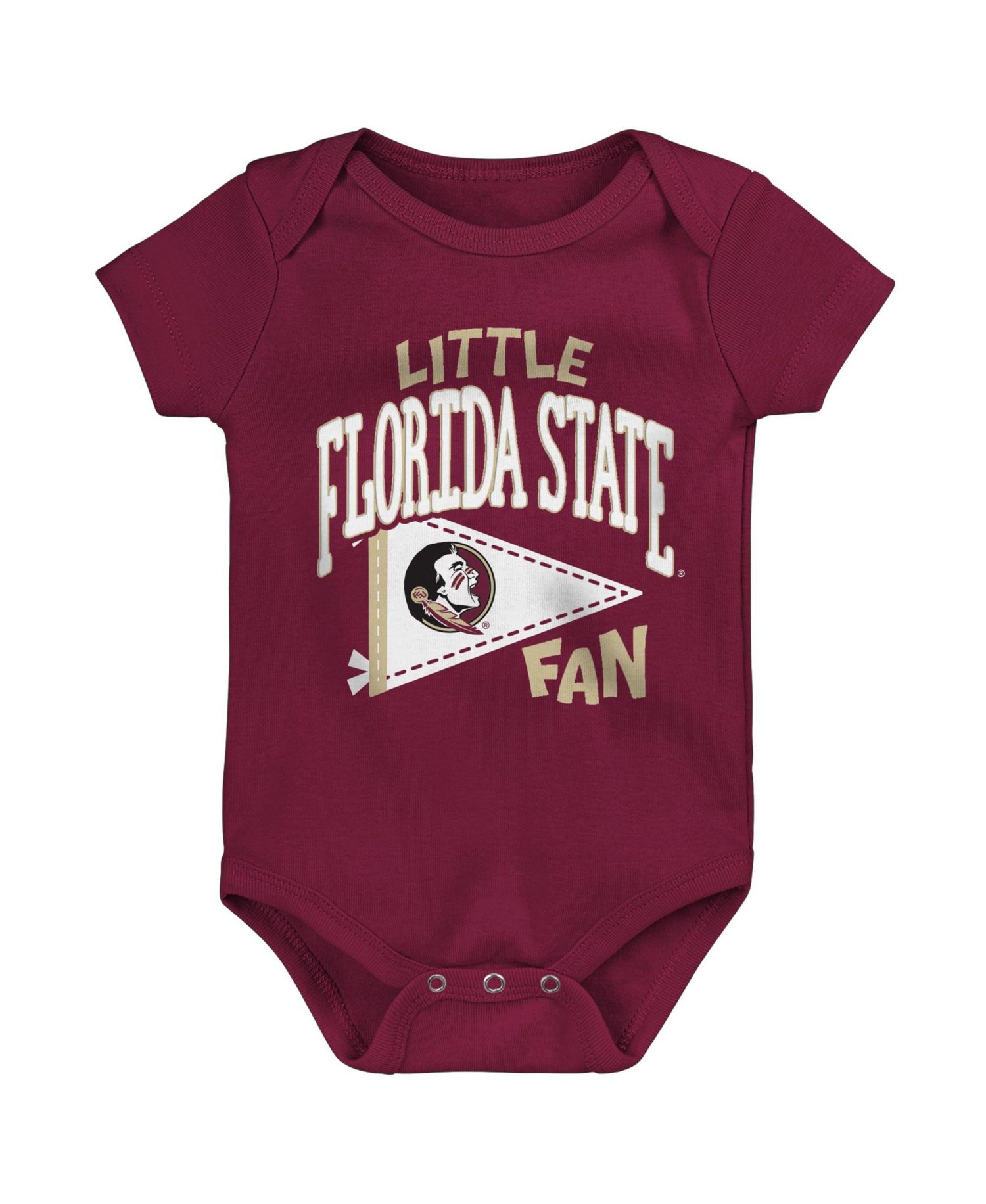 Baby Boys and Girls Garnet Florida State Seminoles Little Banner Bodysuit