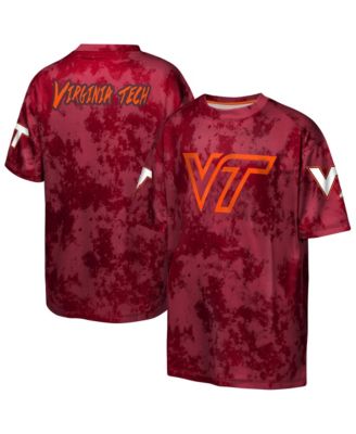 Big Boys and Girls Maroon Virginia Tech Hokies Off-Side Sublimated T-Shirt
