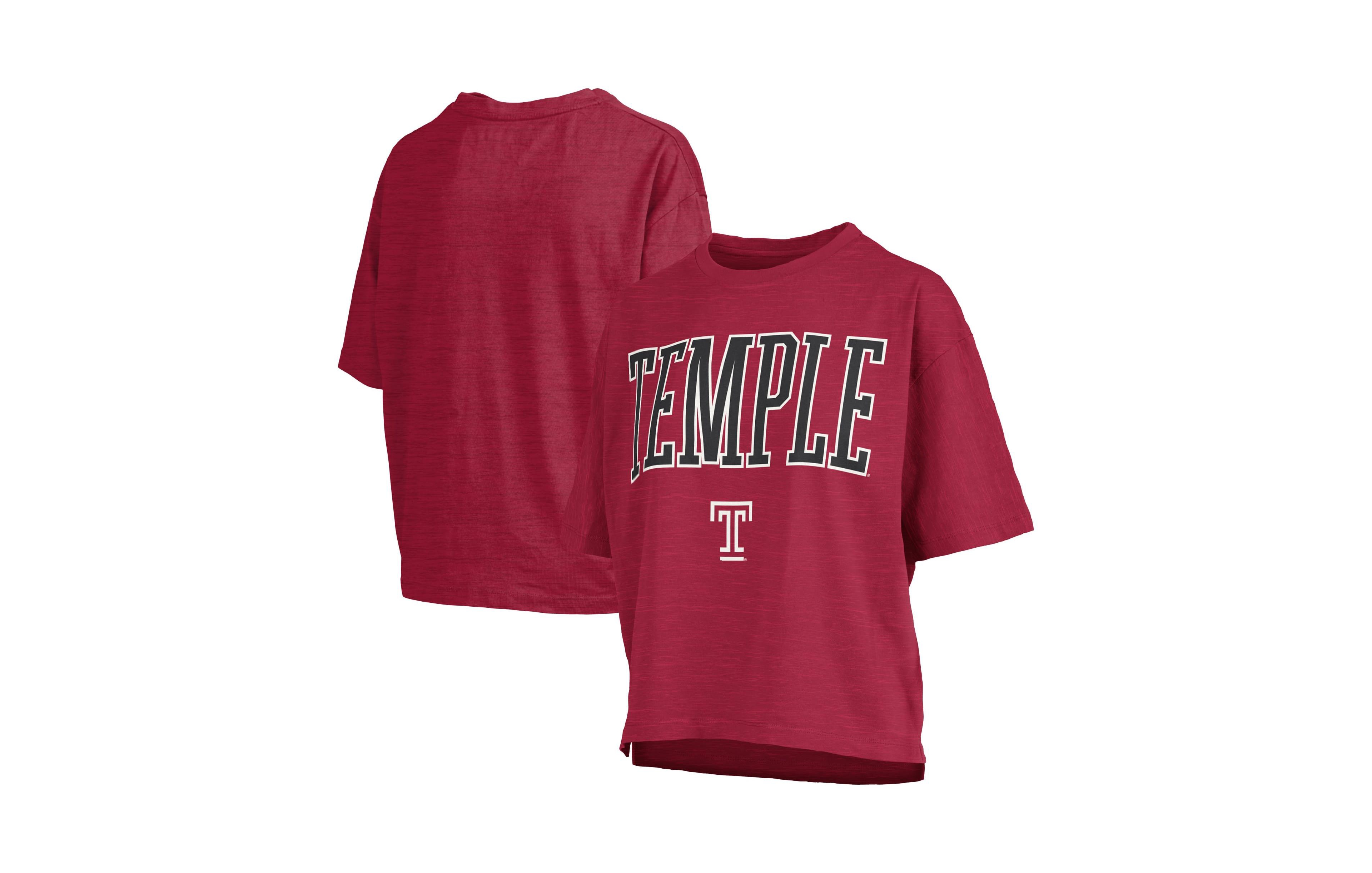 Pressbox Women's Crimson Temple Owls Nelson T-Shirt