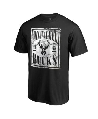 Men's Black Milwaukee Bucks Court Vision T-Shirt
