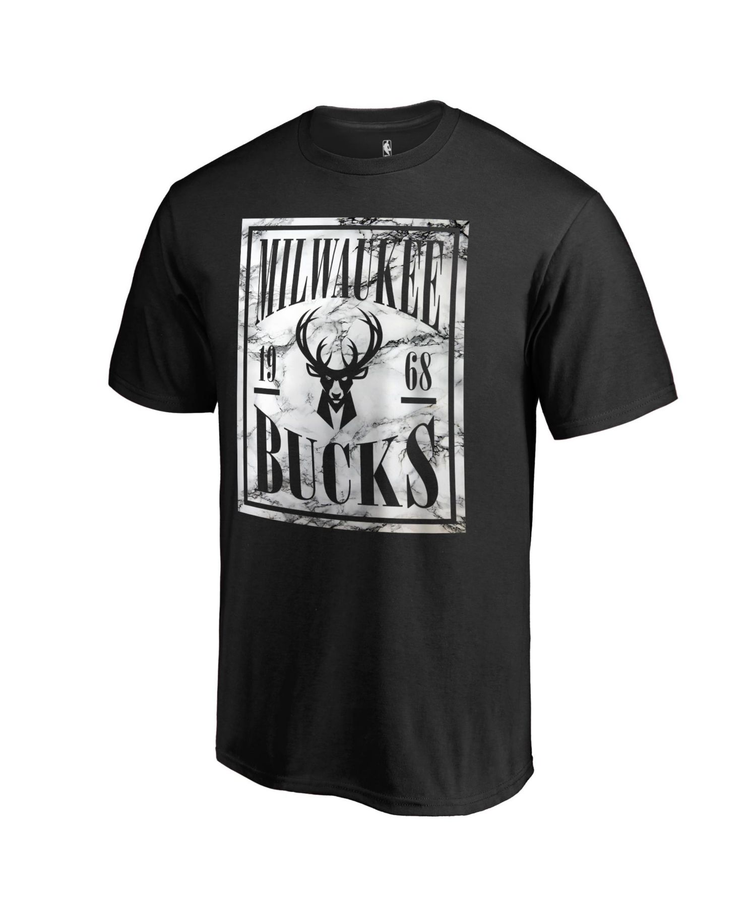 Men's Black Milwaukee Bucks Court Vision T-Shirt