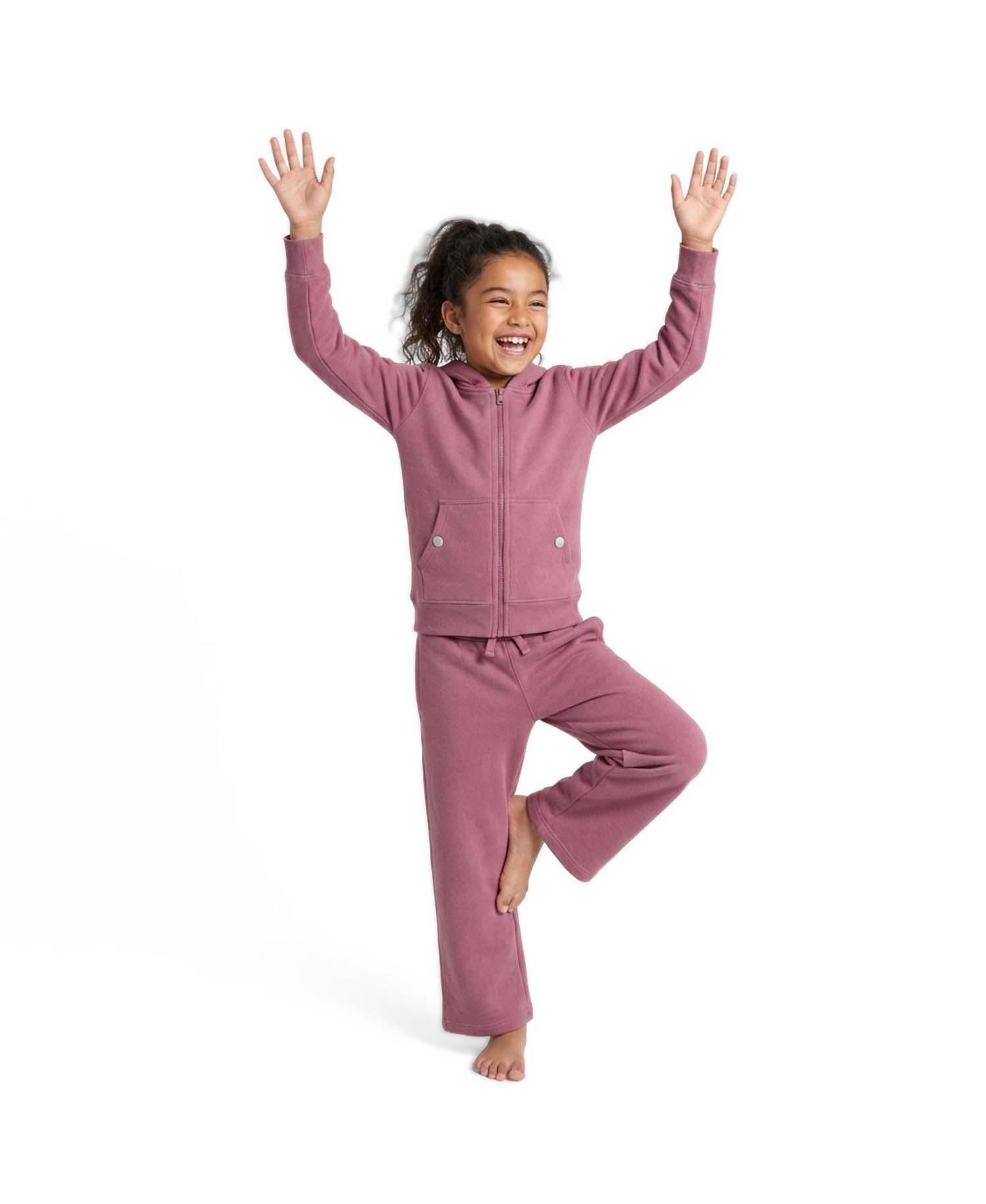 Boys' and Girls' 2T-5T Core Colors Wide-Leg Organic Cotton Pants