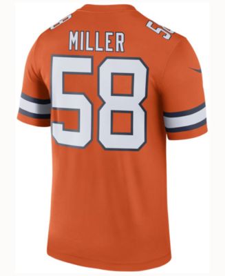 Von Miller Broncos Color Rush  Denver broncos, Denver broncos