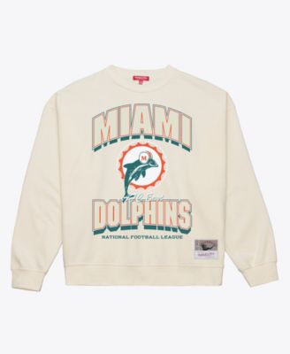 Women's Cream Miami Dolphins Tonal Arch Sweatshirt