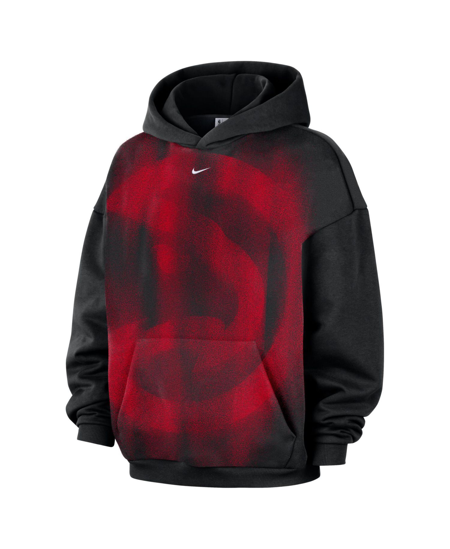 Men's Black Atlanta Hawks 2026 Standard Issue Practice Icon Fleece Pullover Hoodie