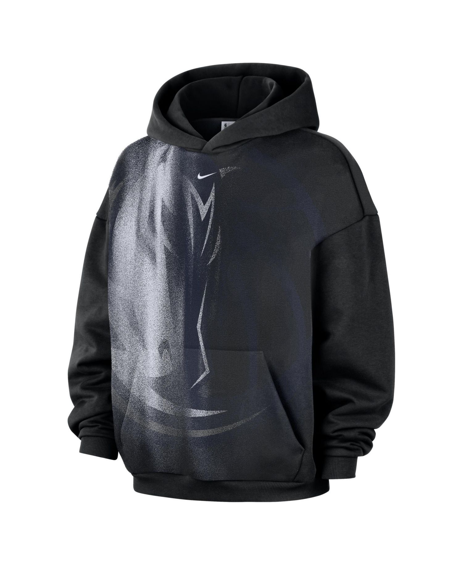 Men's Black Dallas Mavericks 2026 Standard Issue Practice Icon Fleece Pullover Hoodie