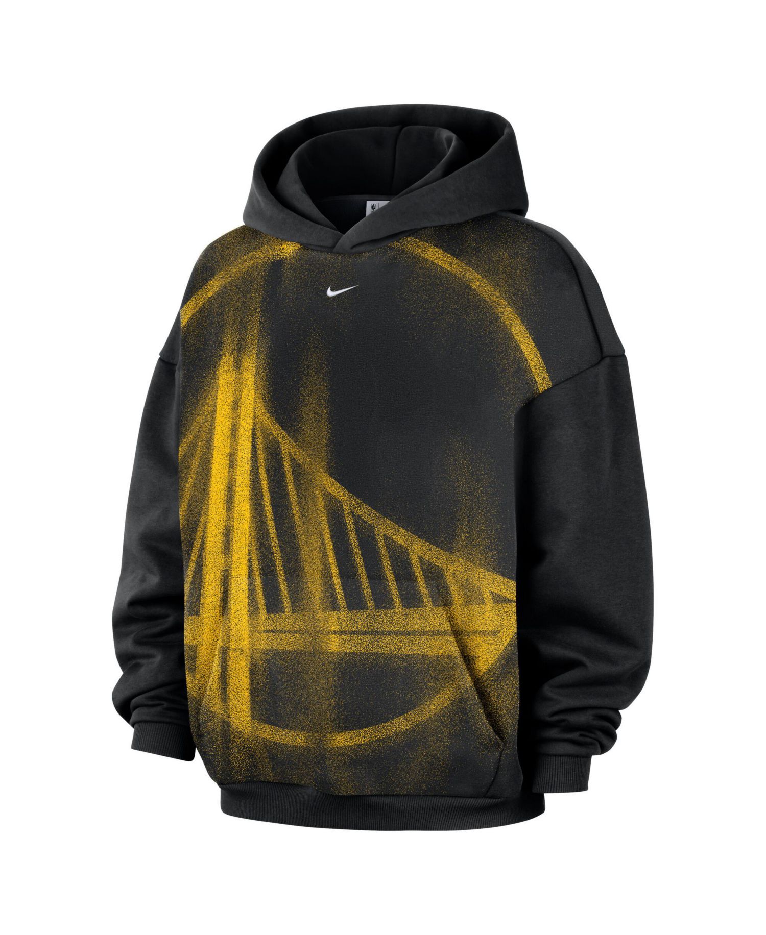 Men's Black Golden State Warriors 2026 Standard Issue Practice Icon Fleece Pullover Hoodie