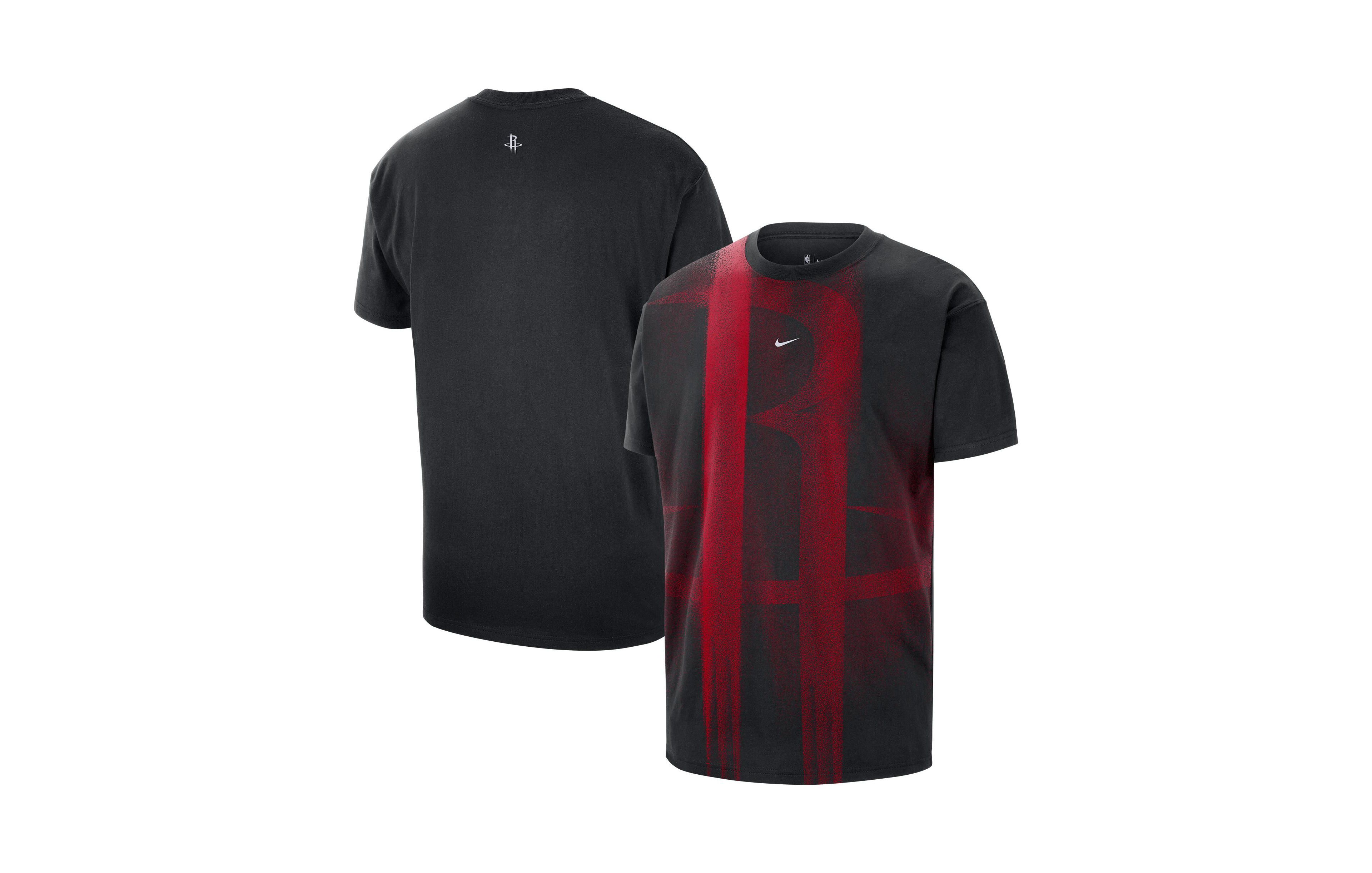 Nike Men's Black Houston Rockets Icon Practice T-Shirt