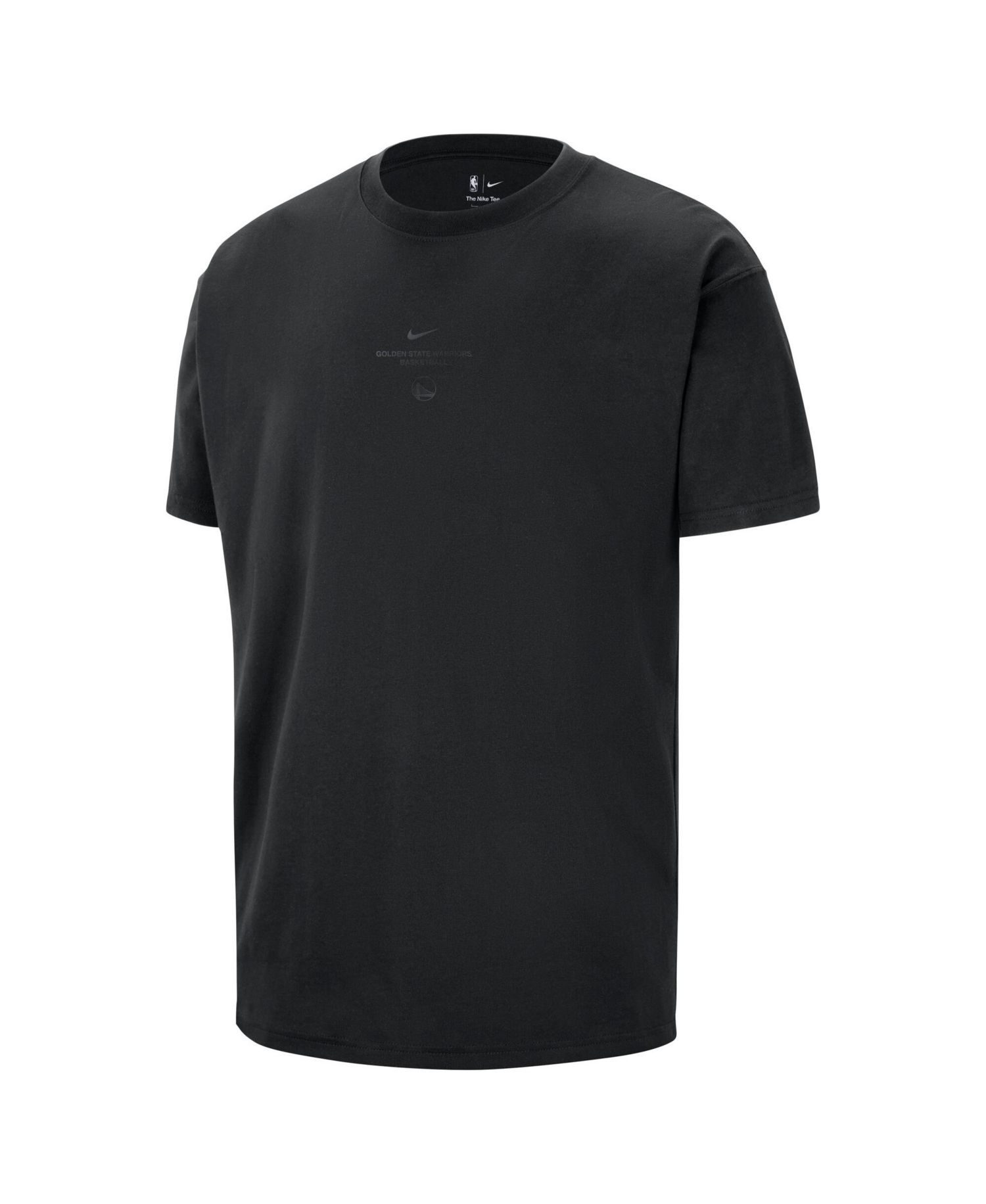 Men's Black Golden State Warriors 2026 Standard Issue Pre-Game Max 90 T-Shirt
