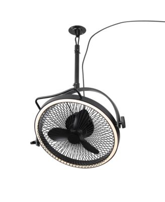 20 Industrial Matte Rotatable Covered Outdoor Garage Ceiling Fan with Light and Remote