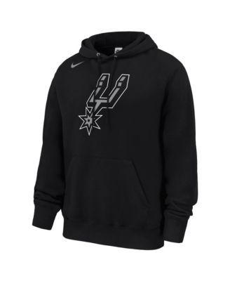 Nike - Men's Black San Antonio Spurs Club Fleece Hoodie Black