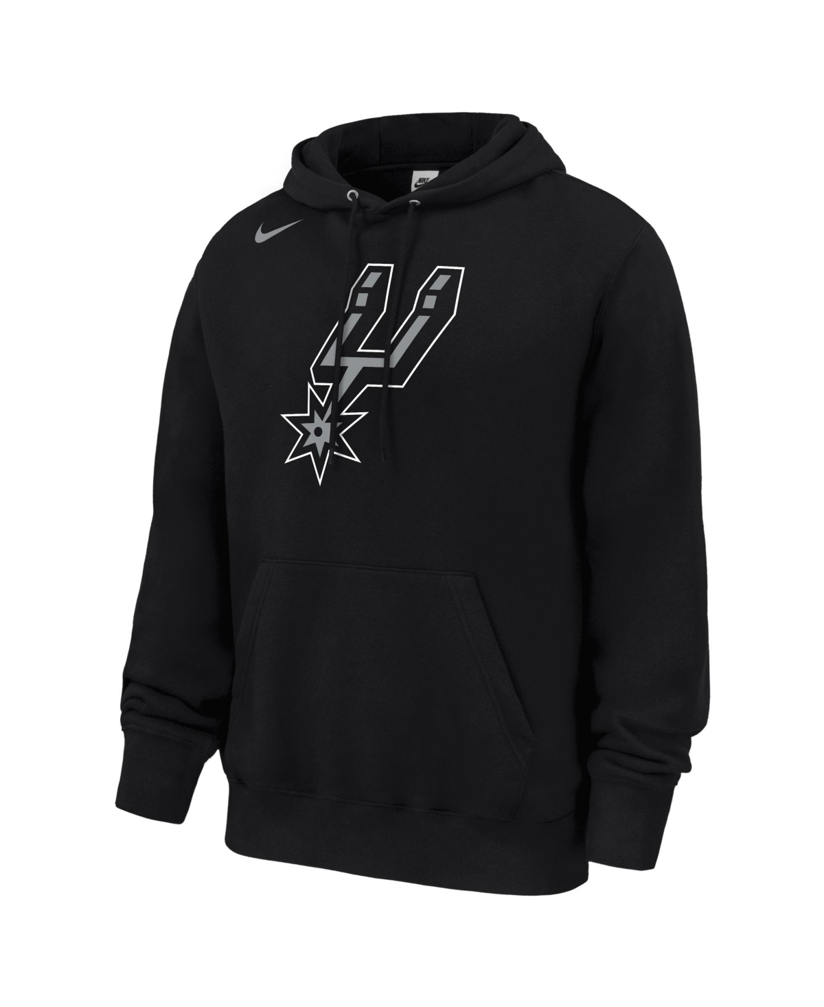 Men's Nike Black San Antonio Spurs Club Fleece Hoodie - Black