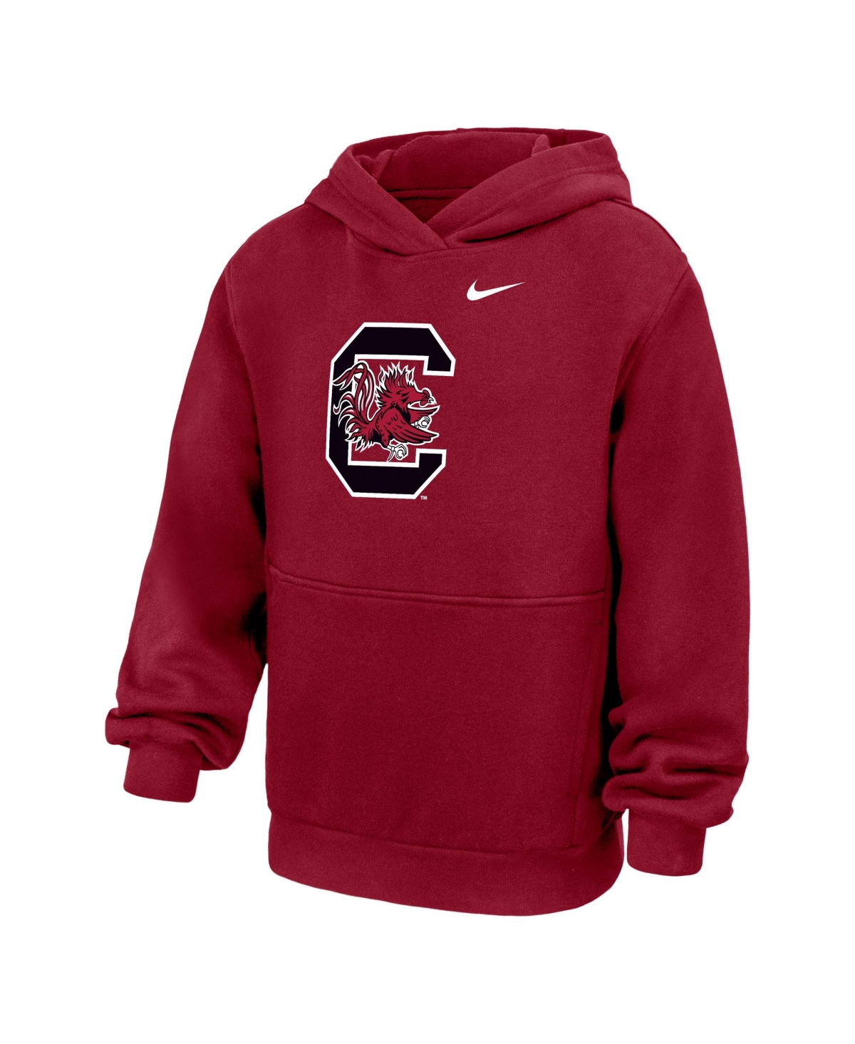 Big Boys and Girls Nike Garnet South Carolina Gamecocks Primary Logo Hoodie