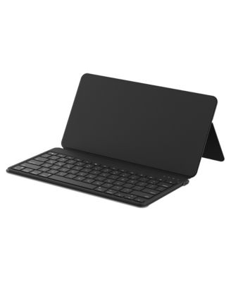 OntheGo Wireless Compact Keyboard with Adjustable Stand for Tablets, Phones, and Laptops