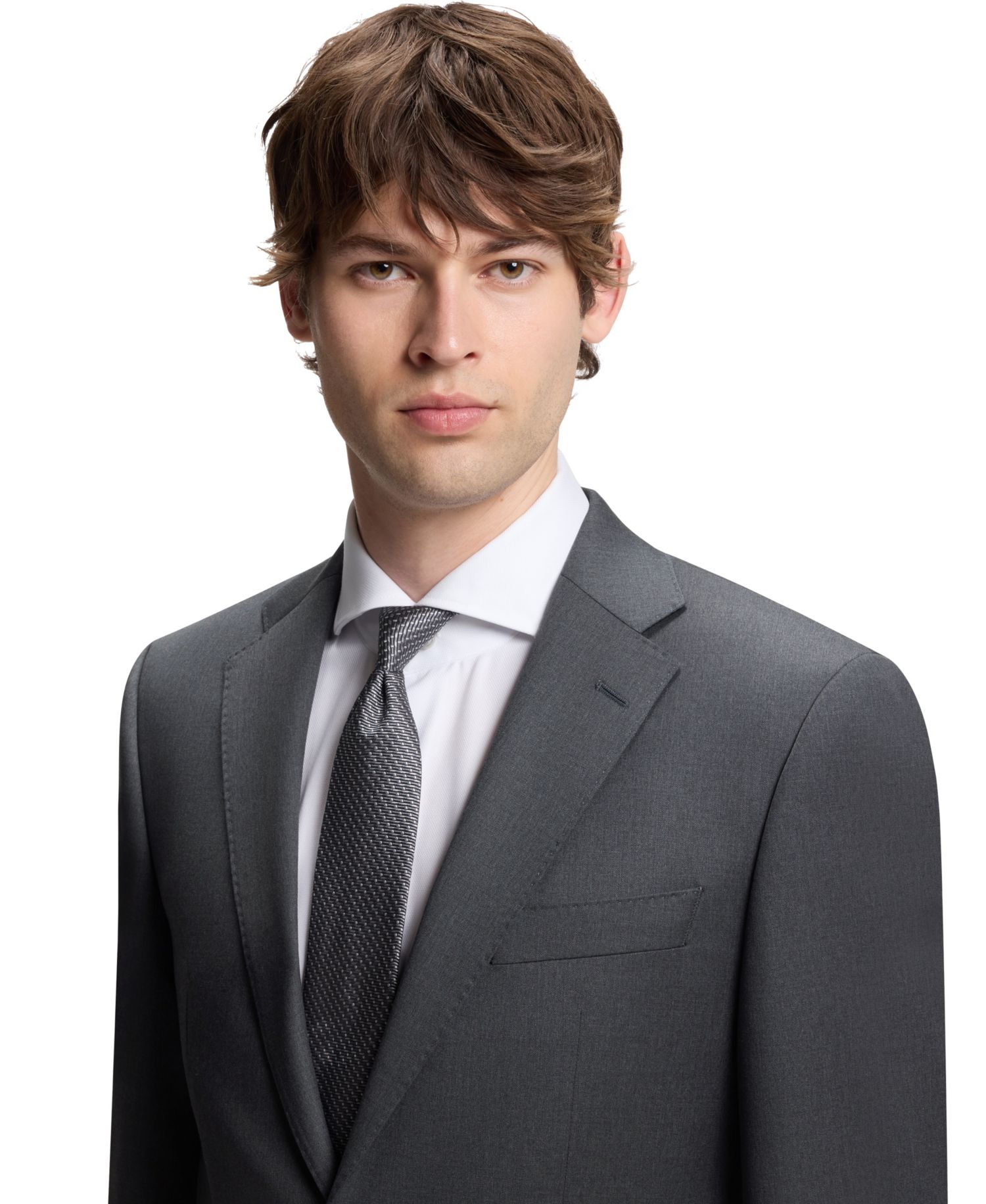 Men's Virgin-Wool Serge Suit Jacket