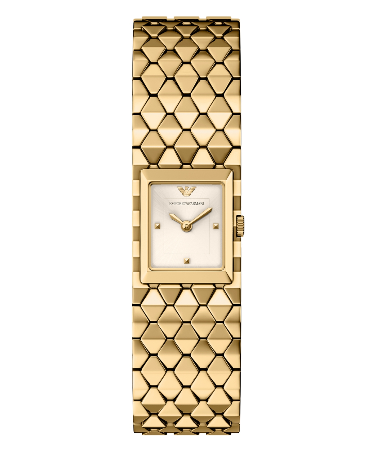 Emporio Armani Women's Two-Hand Dress Gold-Tone Stainless Steel Watch 21mm - Gold-tone