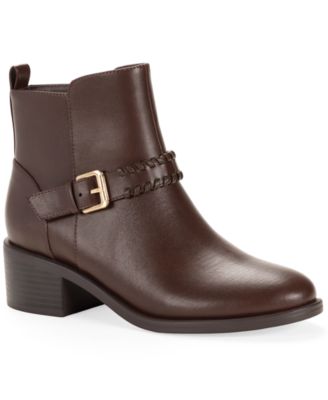 Women's Yurrii Block Heel Memory Foam Round Toe Booties