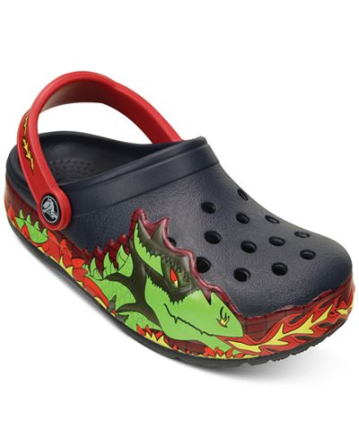 Crocs CrocsLights Dragon Clogs, Toddler Boys & Little Boys - Shoes ...
