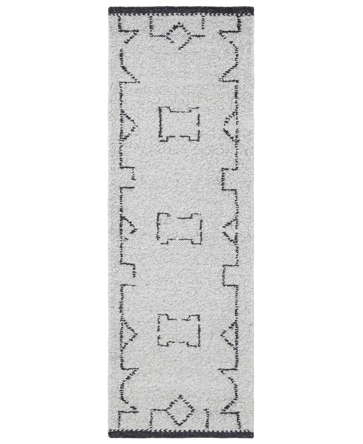 Obeetee Farah Ashlar 2'6" x 8' Runner Area Rug