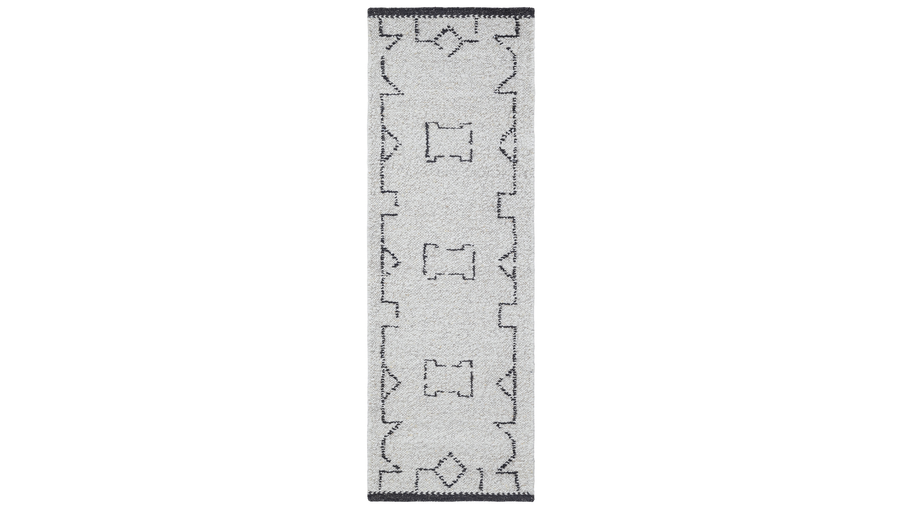 Obeetee Farah Ashlar 2'6" x 8' Runner Area Rug