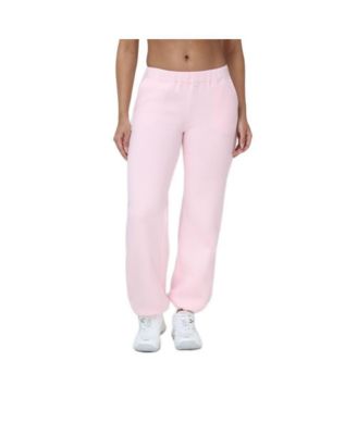 Women's Bubble Leg Bedazzled-Logo Velour Sweatpants