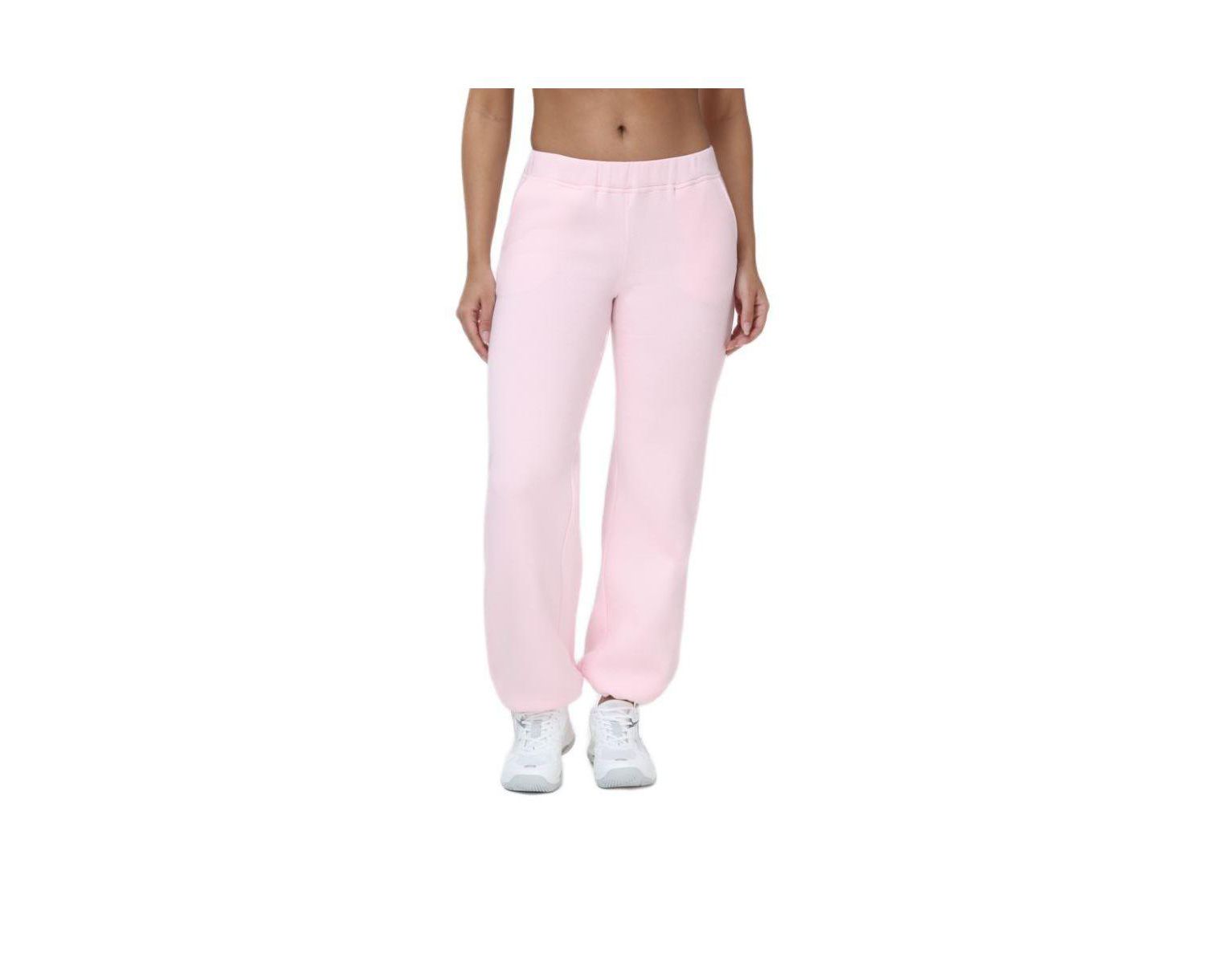 Women's Bubble Leg Bedazzled-Logo Velour Sweatpants