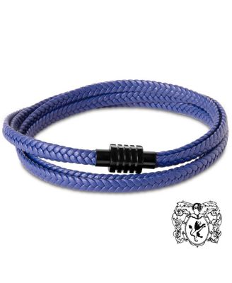 Men's Braided Leather Wrap Bracelet