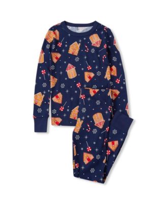 Girls' 4-16 Holiday Long-Sleeve Snug-Fit Top and Pants, 2-Piece Set