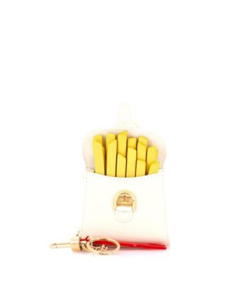 La Belgitude French Fries Leather Key Chain Bag Charm
