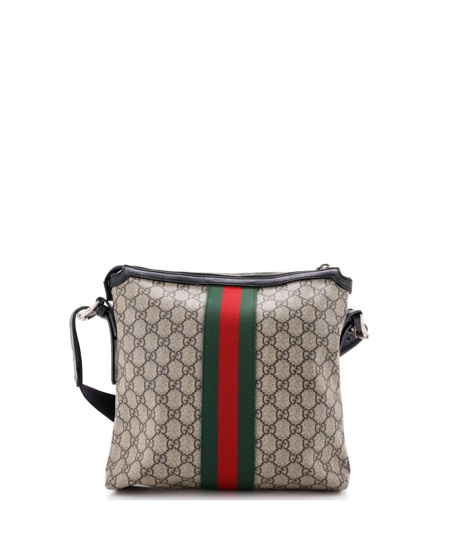 Medium Web Messenger Bag GG Coated Canvas