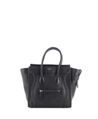 Micro Luggage Grainy Leather Tote