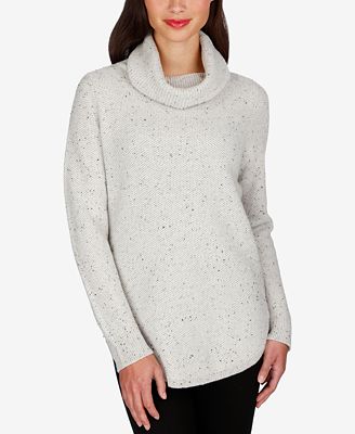 Lucky Brand Side-Zipper Turtleneck Sweater - Sweaters - Women - Macy's