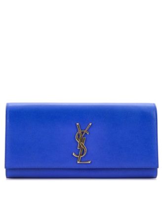 Long Classic Monogram Leather Clutch