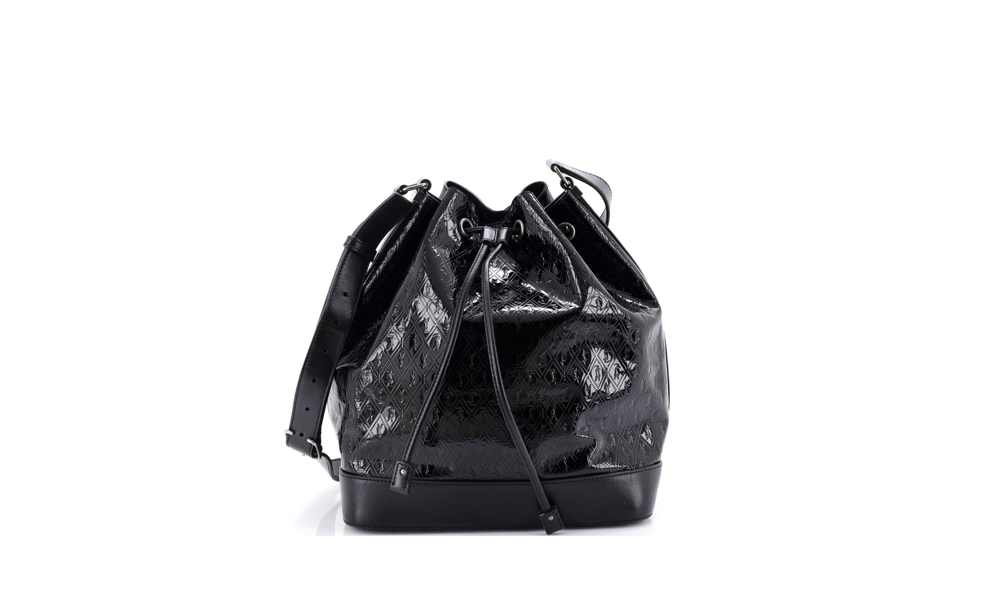 Pre-Owned Saint Laurent Medium Le Monogramme Bucket Bag Monogram All Over Embossed Leather