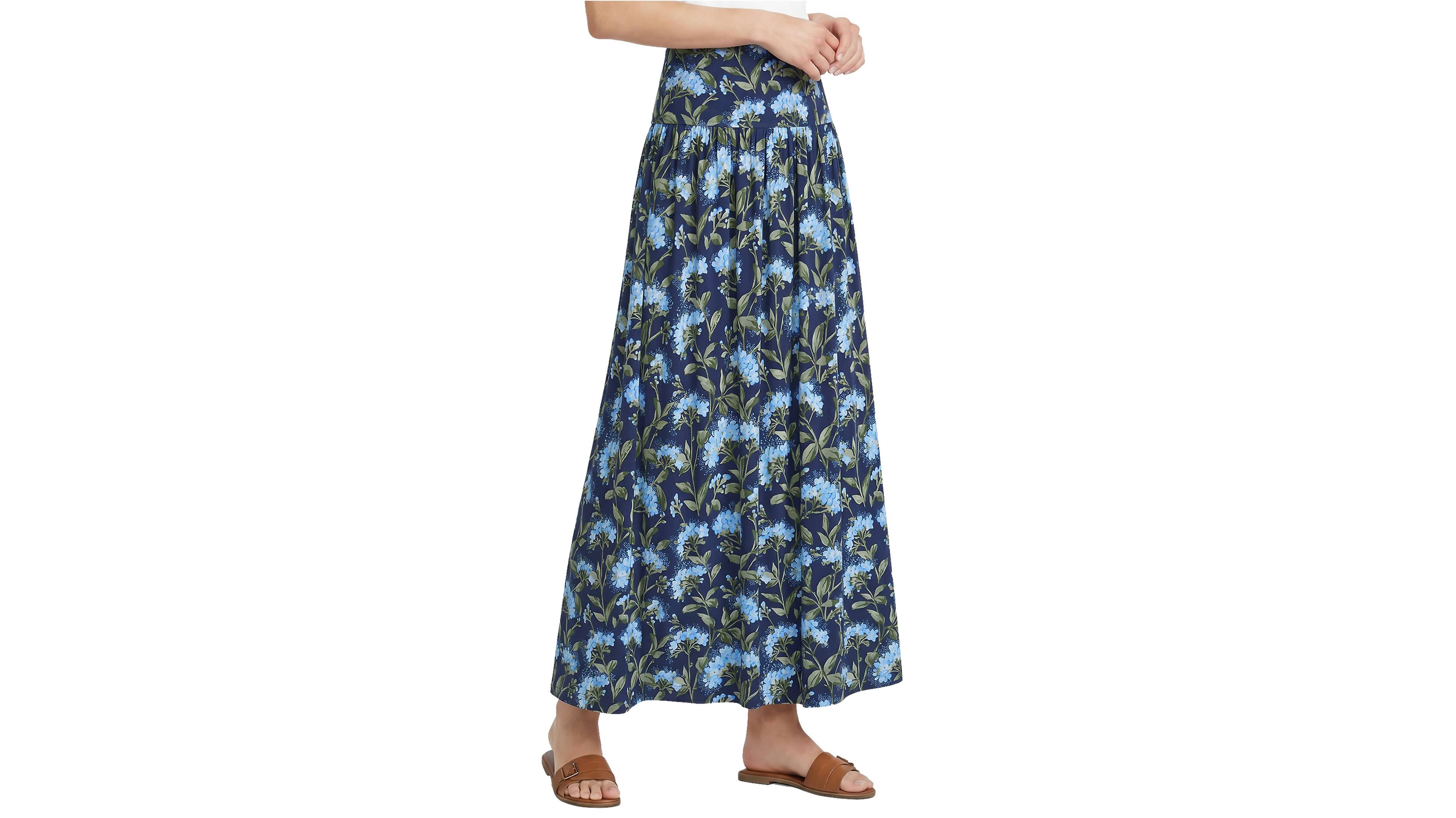 Lands' End Women's Silky Knit Maxi Skirt