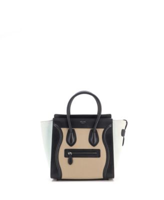 Micro Tricolor Luggage Bag Leather